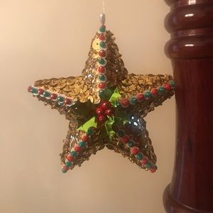 Vintage Sequin Handmade Ornament